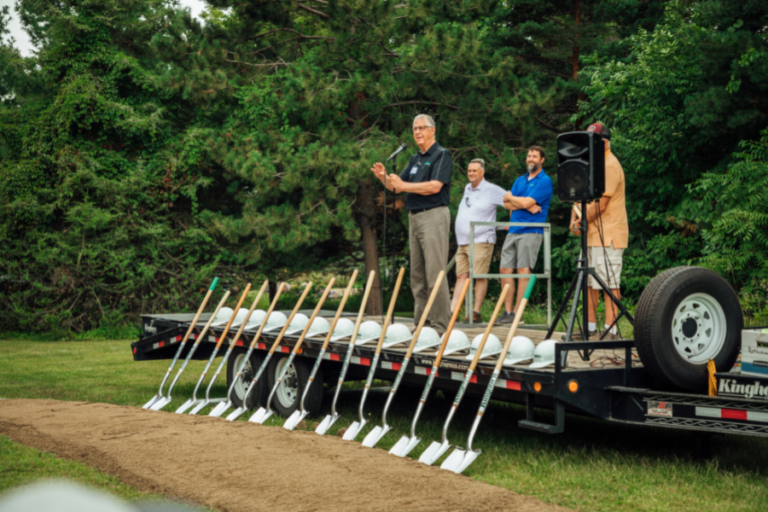 Camp Breaks Ground on New Gym! Camp Lebanon